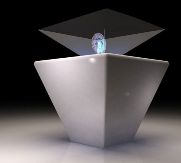 實現(xiàn)全息投影技術(shù)的原理插圖